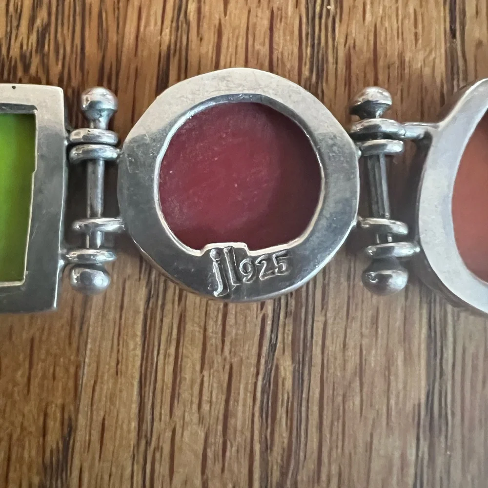 NEW Vintage Set Jessica Lee Designs 925 Bracelet and Earrings